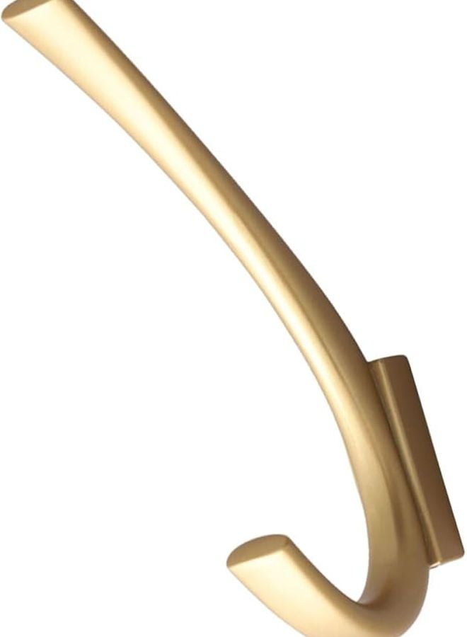 Metal Wall Mounted Coat Towel Hook Heavy Duty Sand Gold Finish Bathroom Entryway Storage - Image 1